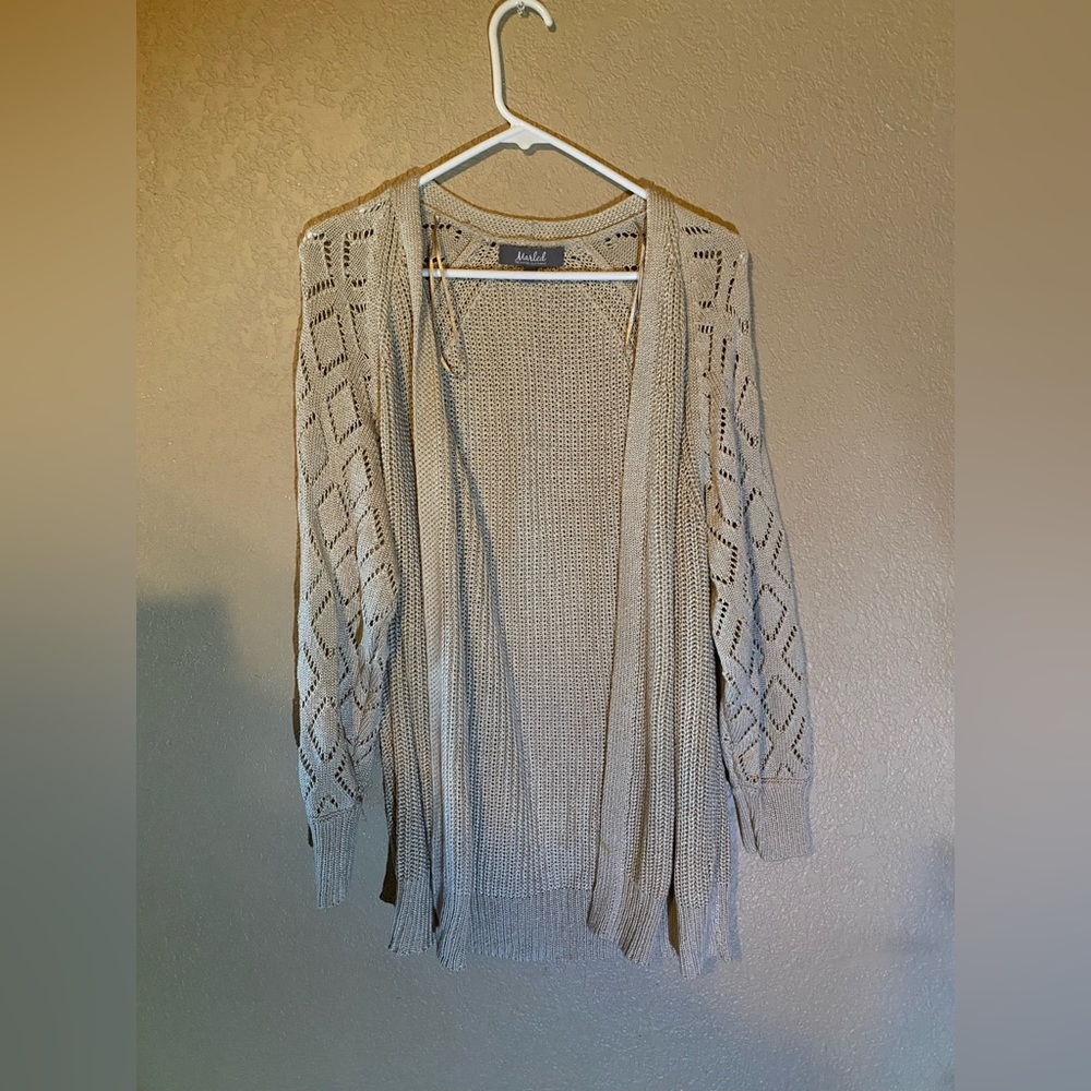 marled cardigan